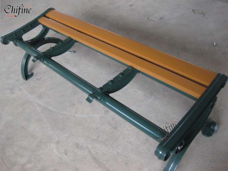 High Quality Cast Aluminum Legs Outdoor Bench Urban Park Bench Garden